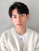ナチュラルヘア韓国マッシュ束感スペインカール前髪パーマ