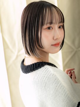 モッズヘア 越谷(mod's hair) インナーカラーフェイスフレーミングミニマルボブY越谷10代20代