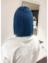 オーダイム(ou' dime) ケアブリーチダブルカラーブルーカラーボブ