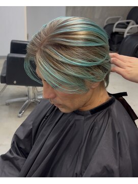 ラフィット 香椎(lafit) ブリーチカラー×ダブルカラー×メンズバレイヤージュ×髪質改善