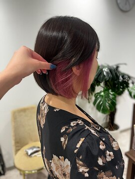 エレノア 静岡店(Eleanor) 【サメシマ】大人気☆イヤリングカラー×ラズベリーピンク