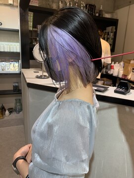 ペレ 原宿(PELE) 着物ヘア/大人ガーリー/ダークアッシュ/似合わせカット/原宿