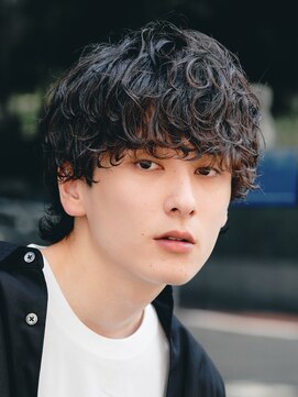 フィフス 大分(fifth) 大分シャドウパーマメンズカットラウンドマッシュツーブロック