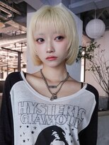 アルバム 池袋(ALBUM) ブロンド顔周りレイヤーボブ_F51735