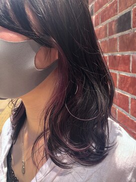 シェノン 梅田(CHAINON) 小顔インナーカラー×バイレッドカラー