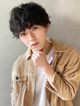 パーク(PARK) レイヤーマッシュ×黒髪×ナチュラルスパイラルパーマ