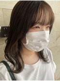 ○イヤリングカラー×前髪インナー○