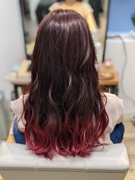 リムルヘアー(Rymlhair) オータムレッドグラデーションカラー/ビビッドカラー