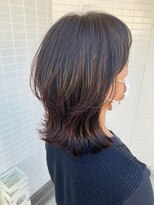 オーシャン(Ocean)&nbsp;[OCEAN Hair&Life藤原純] 大人の外ハネレイヤーピンクベージュ☆