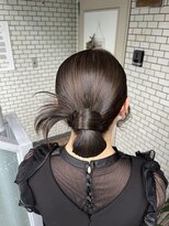 カチモリ タイトシニヨン タイトヘア 成人式ヘア 卒業式ヘア