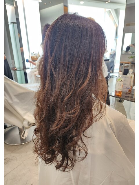 【デジパ】ロングヘアのボリュームアップパーマ