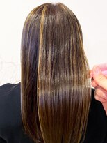 レポヘアー(Repos hair)&nbsp;20代30代40代ハイライトオリーブブラウン立体感ストレート