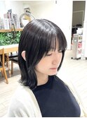外ハネボブ×ブルーブラックカラー