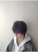 メンズウルフ／ポイントカラー/フェイスフレーミング