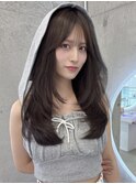 憧れ韓国くびれヘア/顔まわりカットレイヤーカット艶髪黒髪
