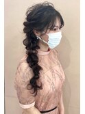 ～結婚式 ブライダル ヘアセット 編みおろし～【大阪 梅田】