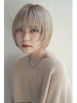 マセナ(Masena) ホワイトベージュ×ウルフボブ