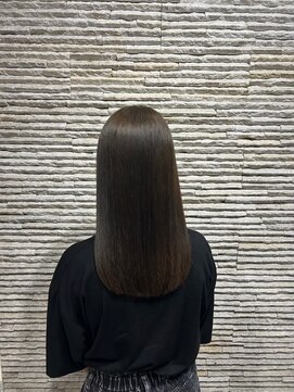 ビス ヘア アンド ビューティー 西新井店(Vis Hair＆Beauty) 小顔レイヤーロブヘアウルフカットブリーチなしココアブラウン