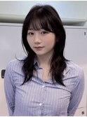 レイヤーカットでかっこいい韓国女子に