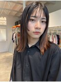 サラサラぱつっとミディアム