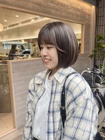 シュク 高円寺(SYUK)&nbsp;ダブルカラー/グレージュ/ボブ/SYUK高円寺【青木】