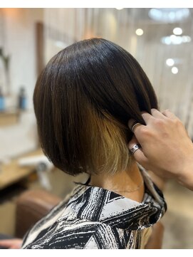 クオリア(QUALIA) グラデーションボブ×インナーカラー/20代/30代/40代/柏