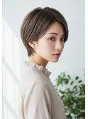 刈り上げボブ/マッシュショート/小顔ヘア/似合わせカット