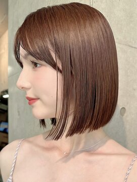 ルート 南堀江(route) 小顔似合わせカット＋絹髪髪質改善ストレート