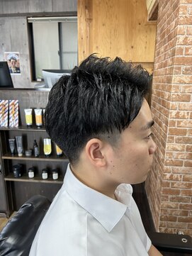 カズヘア 段原店(Kazu Hair) ショート×七三スタイル