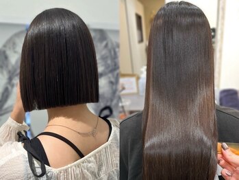 リルーム 太田店(Re:room)の写真/突然の雨も怖くない♪Re：roomの縮毛矯正なら髪質改善も叶う♪巻き髪もできる柔らかいストレートが人気★