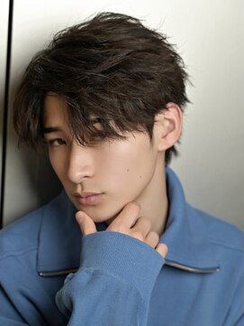 ルーシー 川越(LUCEY) センターパートフェザーパーマシャドウパーマメンズパーマ