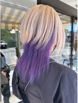 リンイチマルサン(Lin.103) ホワイト×パープル