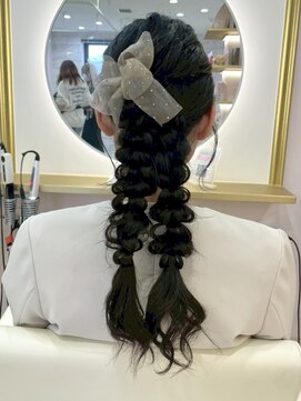 アリエス 大宮駅西口店(Aries) 編みおろしツインポニー