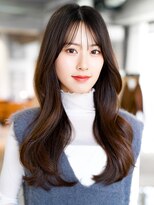 レノラ 本町(LENORA) ☆大人ガーリーダークアッシュミディアムレイヤーカット韓国ヘア