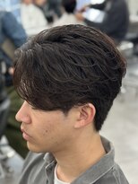 オーバルバイアピッシュ(OVARL by apish) フェザーパーマシャドウパーマニュアンスパーマサーフカール原宿