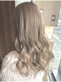 ダブルカラー×ミルクティーベージュ