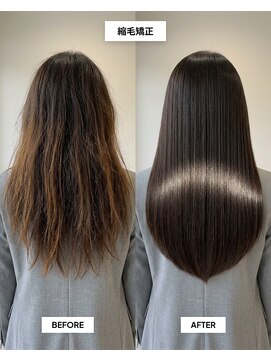 SENJYU 名古屋 名駅【髪質改善 縮毛矯正 白髪ぼかし特化サロン】【4/1OPEN（予定）】 さらさらロングヘア縮毛矯正/名駅