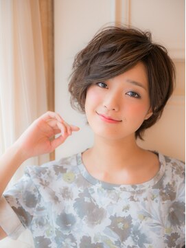 オーブ ヘアー ビーヴ 調布店(AUBE HAIR beve) 無造作カールがポイント★カッコ可愛いショートスタイル