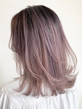 ラグーン(LAGOON) 鈴木大輔color  style パープルグレージュ バレイヤージュ