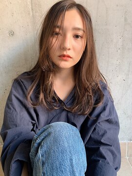 クラフト ヘア デザイン(CRAFT HAIR DESIGN) レイヤーニュアンスロング×ブラウングレージュ