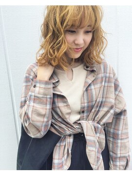 ノア ヘアデザイン 町田店(noa Hair Design) ハイトーン×ウェーブスタイリング