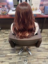 ヘアー リードレス(hair Re:dress)&nbsp;無造作ウェーブ大人キレイセミロングナチュラルマロンベージュ