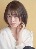 大人可愛いリラックスボブ