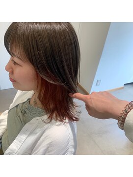 エミィ(emme) 【emme×笹川】インナーカラー×オレンジ