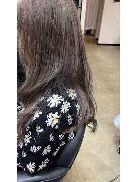 エイチ エアー ダヴ H air DAV調布北口 ベージュでインナーパープル