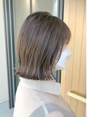 切りっぱなしボブ◇透明感カラー◇外ハネミニボブ
