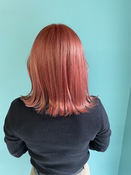 リーホリエ(Lee Horie) 【手島】ハイトーンカラー♪カッパーピンク&インナーグレージュ