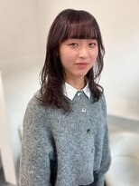 シュク 高円寺(SYUK)&nbsp;kanna【 高円寺 中野 】ミディアムレイヤー/顔周りカット/後れ毛