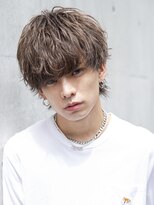 【メンズstyle】ベリーショートニュアンスパーマグレーベージュ