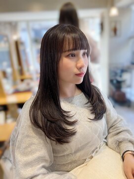 ラボヌール ヘアー エクラ(La Bonheur hair eclat) レイヤーカット/暗めカラー/